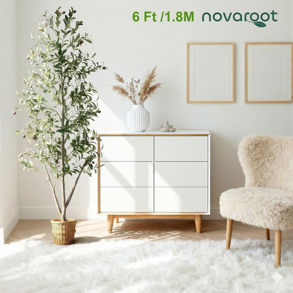 Artificial Olive Tree with Lights, Moss & Planter