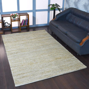 Hand-Knotted Jute Area Rug — Natural Fiber, Indoor & Outdoor