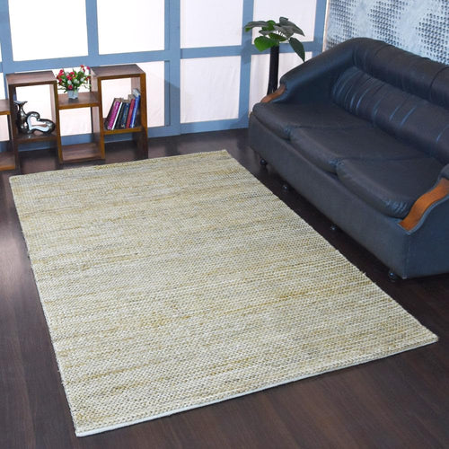 Hand-Knotted Jute Area Rug — Natural Fiber, Indoor & Outdoor