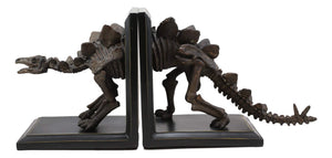 Stegosaurus Dinosaur Fossil Skeleton Bookends Set
