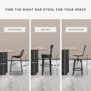 Upholstered Counter Height Bar Stool Set of 2