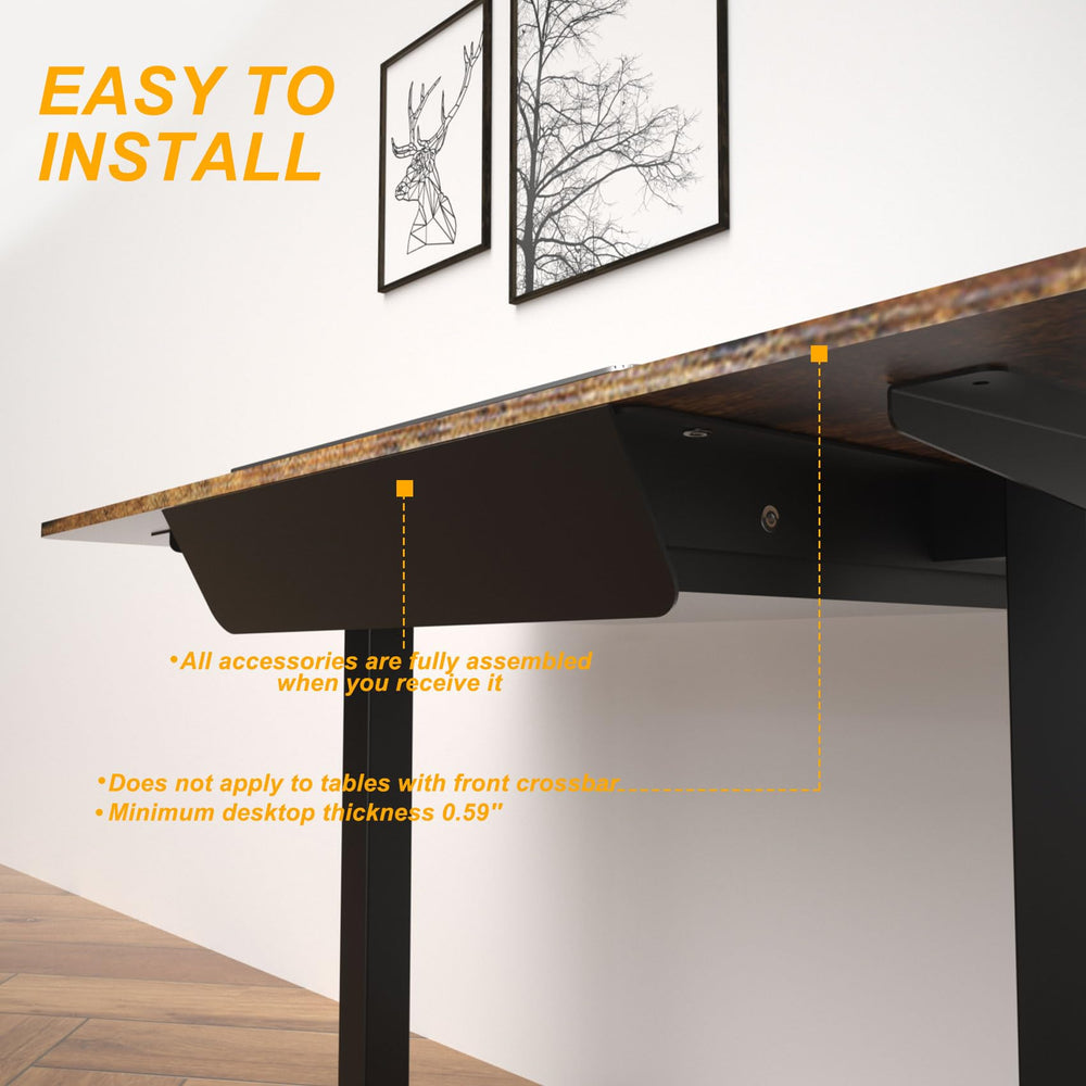 Under Desk Sliding Drawer with Tilted Pull-Out Panel