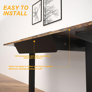 Under Desk Sliding Drawer with Tilted Pull-Out Panel