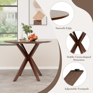 Round Dining Table Set with Chairs – Mid-Century Style