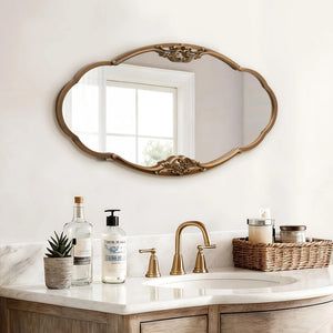 Baroque Gold Wall Mirror – Vertical or Horizontal Hanging