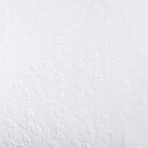 Jardin Matelasse Euro Pillow Sham – 26" x 26" White Cotton