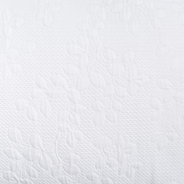Jardin Matelasse Euro Pillow Sham – 26" x 26" White Cotton