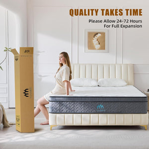 Twin 10-Inch Hybrid Mattress with Gel Memory Foam