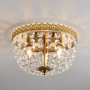 Crystal 3-Light Flush Mount Ceiling Chandelier