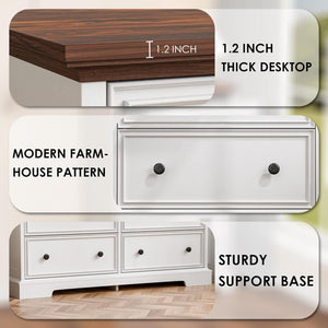 6-Drawer Dresser with Anti-Tip Kit – White Bedroom Chest