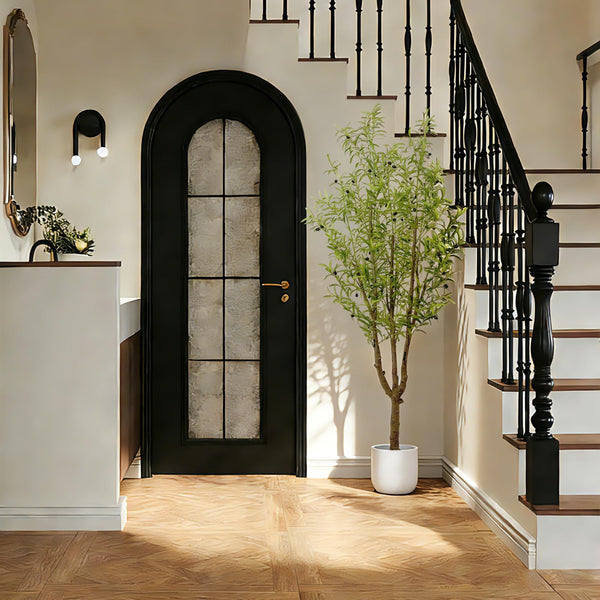 7FT Artificial Olive Tree with Natural Wood Trunk