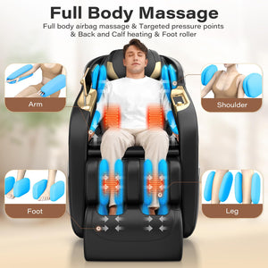 Full Body Massage Chair with SL-Track & Zero Gravity
