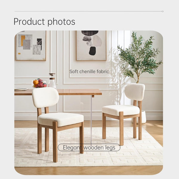 Retro Dining Table Set with Upholstered Chairs