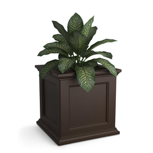 20-Inch Square Self-Watering Planter – Espresso
