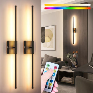 Rechargeable Wall Sconces Set of 2 with Remote Control