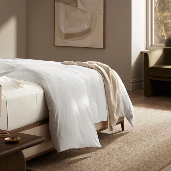 Organic Cotton Flannel Duvet Cover Set with Shams