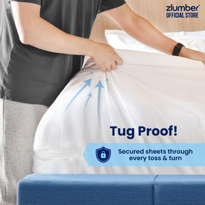 Bed Sheet Holder Straps with Heavy-Duty Mattress Clips