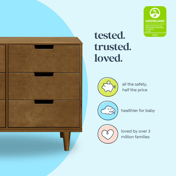 6-Drawer Wood Dresser for Nursery & Kids Bedroom