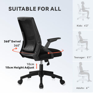 Ergonomic Office Chair with Flip-up Armrests