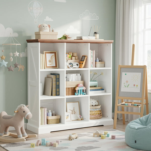 9-Cube Storage Organizer Bookshelf
