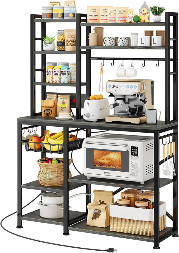 10-Shelf Kitchen Baker's Rack with Power Outlet