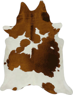 Brown & White Cowhide Area Rug