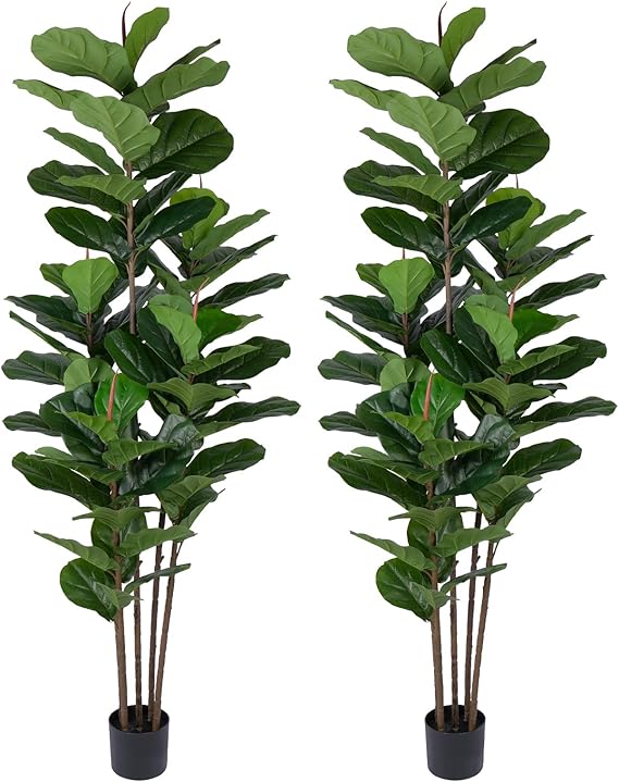 Faux Fiddle Leaf Fig Tree – Artificial Ficus Indoor Plant