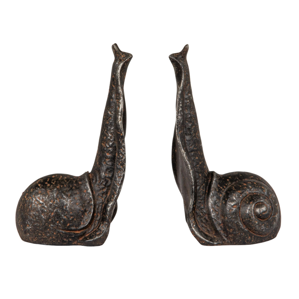 Cast Iron Snail Bookends Set of 2