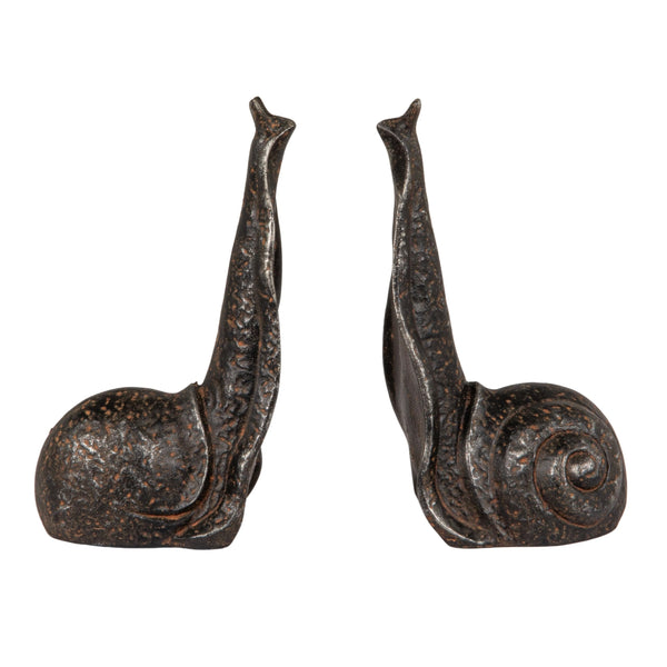 Cast Iron Snail Bookends Set of 2