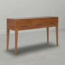 Mid-Century Console Table with 3 Drawers – 54" Solid Hardwood Sofa Table