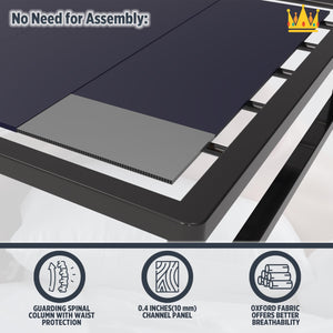 Foldable Bunkie Board with Anti-Slip Cover — Full, Queen & King
