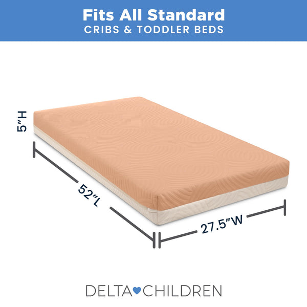 Breathable Crib & Toddler Mattress with Cloud Core