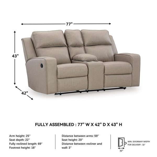 Reclining Loveseat with Console & Cup Holders