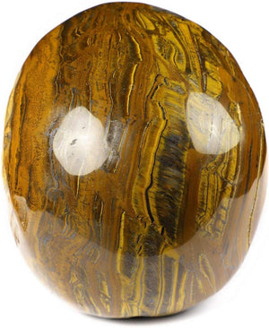Tiger Iron Eye Crystal Skull Sculpture – 5 Inch Hand Carved Gemstone