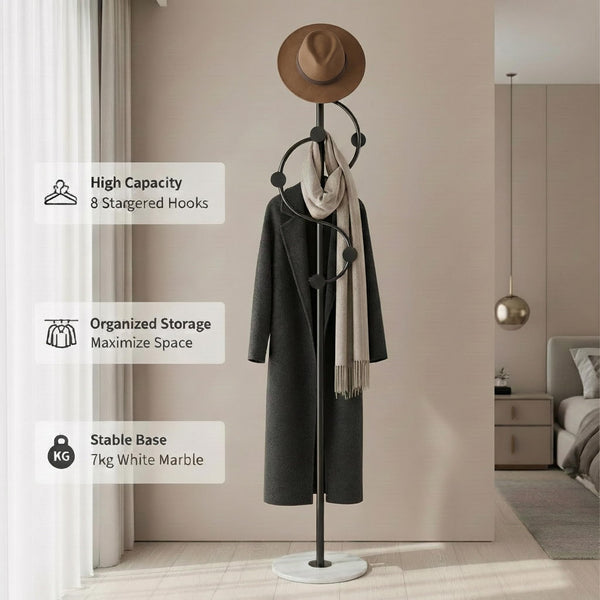 Musical Note Freestanding Coat Rack