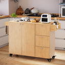 Rolling Kitchen Island with Storage