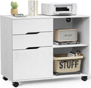 3-Drawer Lateral File Cabinet with Wheels