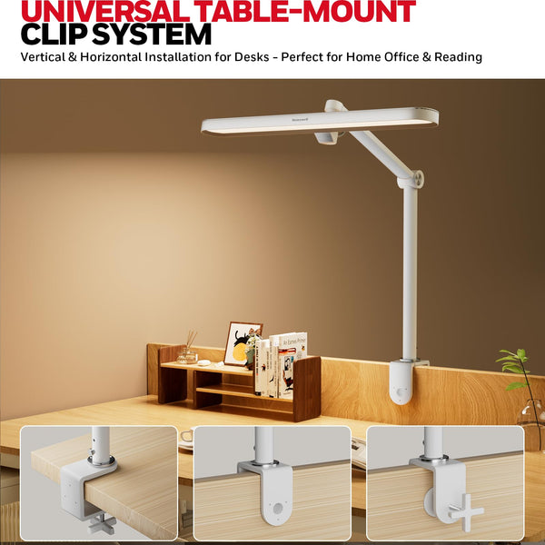 LED Clip-On Desk Lamp with Touch Control