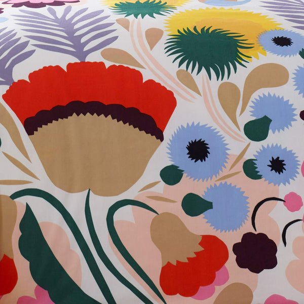 Cotton Floral Duvet Cover Set with Shams