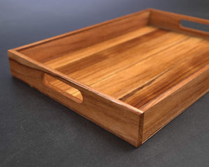 Teak Wood Serving Tray with Handles
