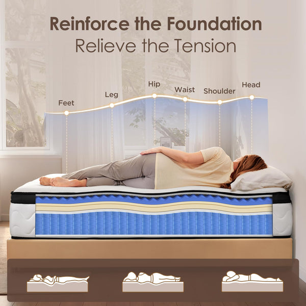 King Hybrid Mattress – Memory Foam & Pocket Springs