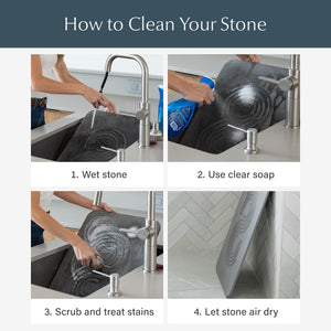 Stone Bath Mat – Quick-Drying Diatomaceous Earth, Non-Slip, Large