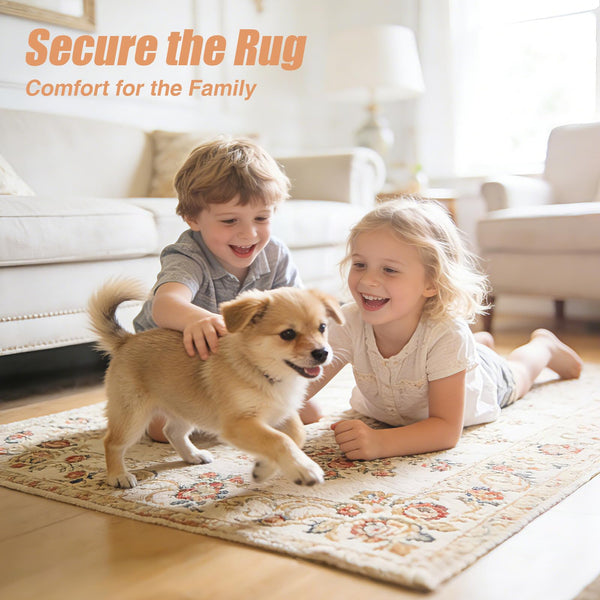 Non-Slip Rug Pad – Felt & Rubber Underlay for Hardwood, Tile & Laminate Floors