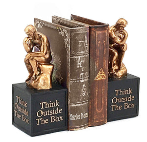 Thinker Bookends Set of 2