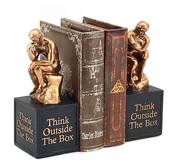 Thinker Bookends Set of 2