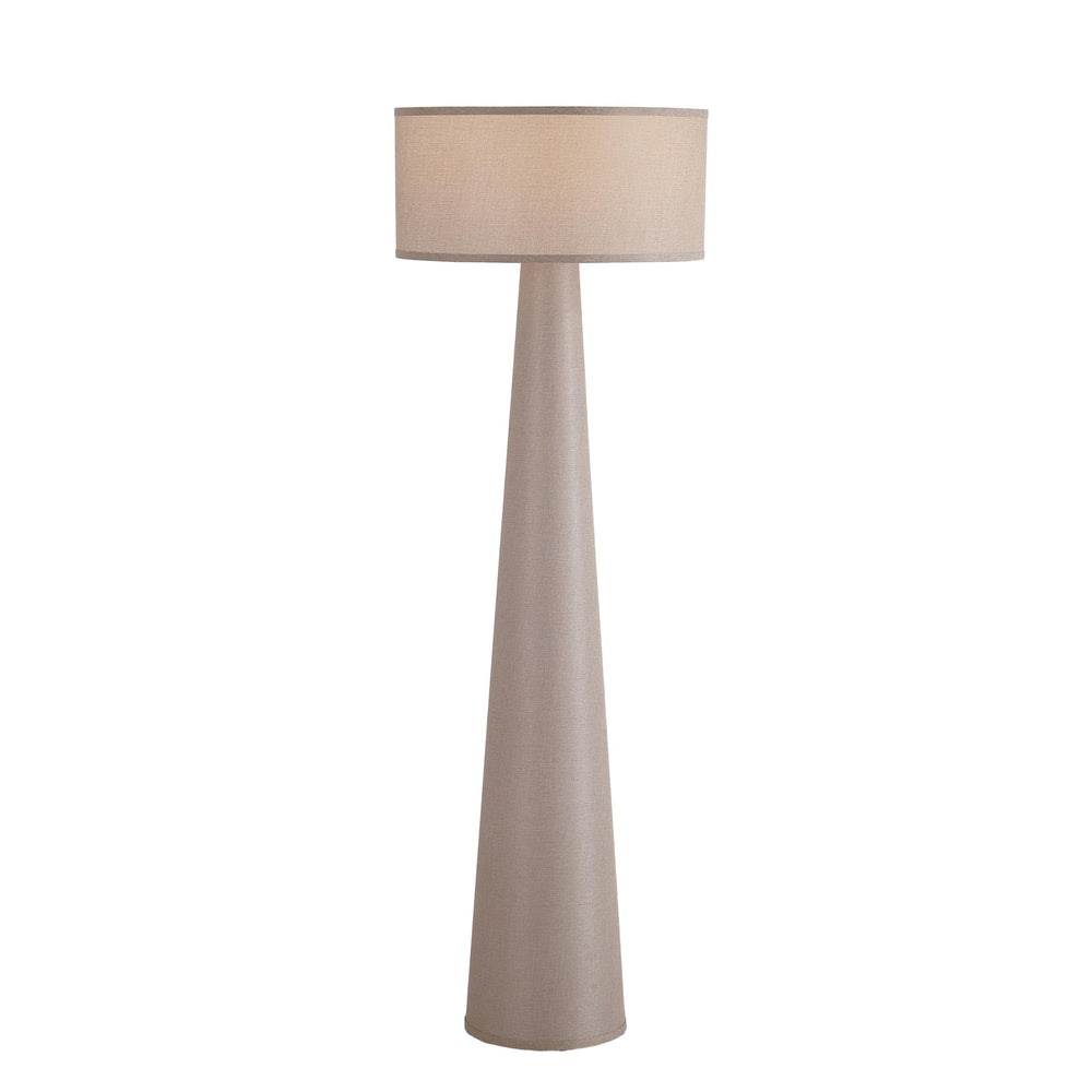 59" Tall Fabric Floor Lamp with Linen Shade