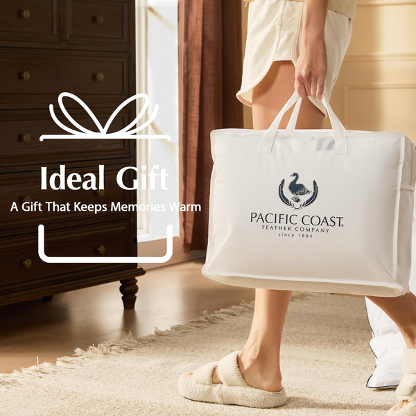 White Goose Down Comforter – All Season Duvet Insert