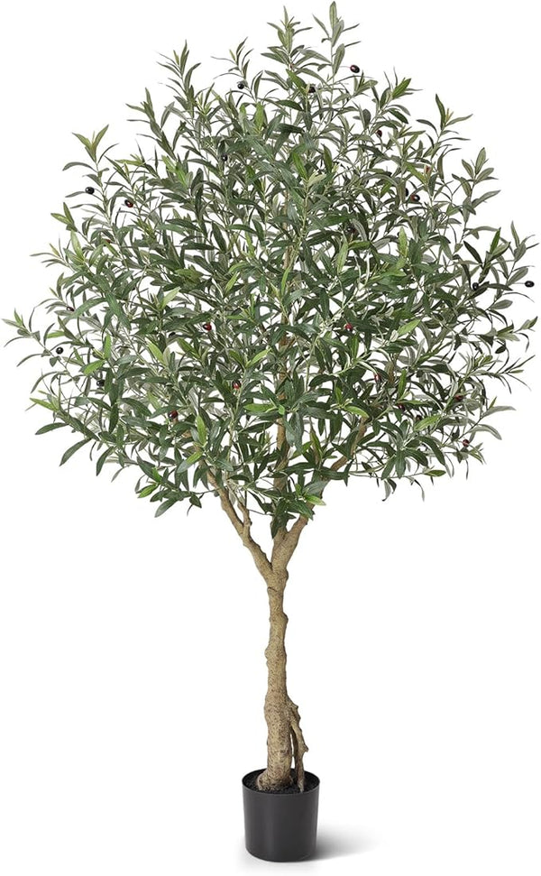 7 ft Artificial Olive Tree in Pot