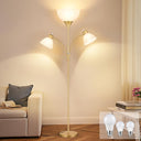 72" Dimmable Torchiere Floor Lamp with 2 Reading Lights