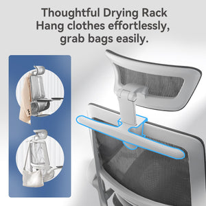 Ergonomic Mesh Office Chair with 3D Flip-Up Armrests & Dual Back Support